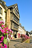 France,Finistere,Morlaix,place Allende,house of the Queen Anne,16 th century half timbered house