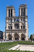 Frankreich,Paris,das von der UNESCO zum Weltkulturerbe erklärte Gebiet, Notre-Dame de Paris und sein Platz