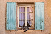 France,Vaucluse,regional natural park of Luberon,Roussillon,labeled the most beautiful villages of France