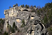 France,Alpes de Haute Provence,Annot,discovery tour of the Gres d Annot,rock