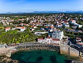 France,Pyrenees Atlantiques,Basque country,Guethary (aerial view),