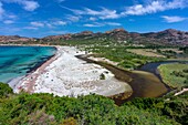 France,Haute Corse,near Ile Rousse,Agriates desert,Anse de Peraiola,Ostriconi beach