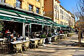 France,Bouches du Rhone,Aix en Provence,cours Mirabeau,main avenue,Les 2 Garçons cafe