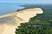 France,Gironde,Bassin d'Arcachon,La Teste de Buch,the Dune du Pyla (the Great Dune of Pyla) and Banc d'Arguin nature reserve