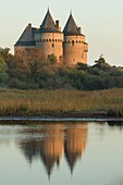 France,Morbihan,Sarzeau,the castle of Suscinio on the peninsula of Rhuys at sunrise