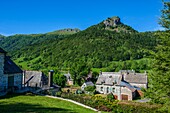 France,Cantal,Regional Natural Park of the Auvergne Volcanoes,monts du Cantal,Cantal mounts,Mars valley,Le Falgoux,hamlet of La Chaze