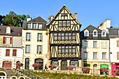 France,Finistere,Morlaix,place Allende,house of the Queen Anne,16 th century half timbered house