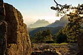 Frankreich,Corse du Sud,Quenza,Nadeln von Bavella vom Col de Bavella