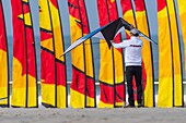 Frankreich,Pas de Calais,Opale Küste,Berck sur Mer,Berck sur Mer International Kite Meetings,während 9 Tagen empfängt die Stadt 500 Drachen aus der ganzen Welt für eines der wichtigsten Kite Events der Welt