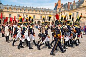 France,Seine et Marne,castle of Fontainebleau,historical reconstruction of the stay of Napoleon 1st and Josephine in 1809