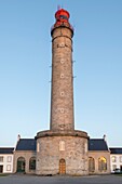 France,Morbihan,Belle-Ile island,Bangor,the lighthouse of Goulphar or big lighthouse of Kervilahouen