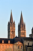 France,Calvados,Caen,the city hall in the Abbaye aux Hommes (Men Abbey) and Saint Etienne abbey church