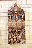 France,Maine et Loire,Angers,the castle of the Dukes of Anjou built by Saint Louis,Chapel,altarpiece of the passion of Christ