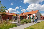 France,Pas de Calais,Bruay la Buissiere,quoted electricians,built in 1856 to house the miners of the n ° 1 pit of Bruay,currently open to the public following a redevelopment project,educational garden