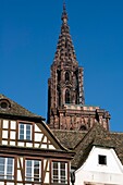 France,Bas Rhin,Strasbourg,old town listed as World Heritage by UNESCO,Notre Dame Cathedral