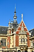 France,Seine Maritime,Pays de Caux,Alabaster Coast,Fecamp,the Gothic Revival and Neo-Renaissance Benedictine Palace,built in the late 19th century,is both the place of production of Benedictine liqueur and Museum