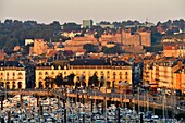 Frankreich,Seine Maritime,Pays de Caux,Cote d'Albatre (Alabasterküste),Dieppe,der Hafen und das Schlossmuseum