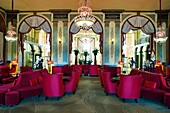 France,Calvados,Pays d'Auge,Deauville,Royal Barriere Hotel,the lobby
