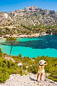 Frankreich,Bouches du Rhone,Nationalpark der Calanques,Marseille,die Calanque von Sormiou
