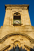 France,Clock Tower at Saint Martin-de-Re on Ile de Re,Poitou-Charentes