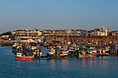 Fischerboote im Königlichen Hafen und Jachthafen, Ramsgate, Thanet, Kent, England