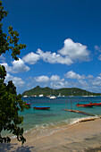 Karibik,Grenada,Grenadinen,Blick auf die Tyrrel Bay,Insel Carriacou
