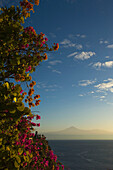 Spain,Canary Islands,Island of La Gomera,View od mount Teide and Island of Tenerife at sunrise,San Sebastian