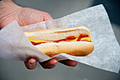 Famous Hot Dog,Manhattan,New York,Usa