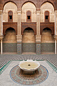 Marokko,Innenhof der Medersa el Attarin in der Medina,Fez