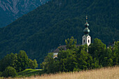 Deutschland,Ruhpolding Kirche,Bayern