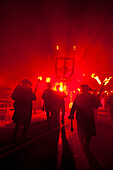 UK,England,East Sussex,People dressed as pirates and smugglers from Southover Bonfire Society walking in procession of Nevill Junior Bonfire night,Lewes