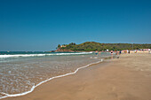 Indien,Goa,Blick auf den Strand an einem sonnigen Tag,Baga