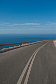 Greece,Crete,Road going beside sea,Chora Sfakion