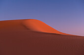 Morocco,Sand dune at dusk near Merzouga in Sahara Desert,Erg Chebbi area