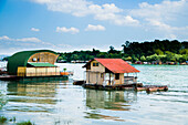 Serbia.,River Danube,Belgrade,floating on river,Cafe Bars