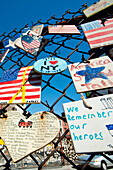Kacheln für Amerika, 9/11 Gedenkstätte in West Village, Manhattan, New York, USA