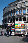 Italien,Mit Eiscreme-Wagen,Rom,Kolosseum