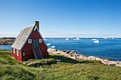 Dänemark,Grönland,Traditionelle Architektur,Upernarvik