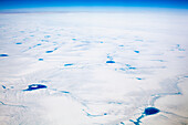 Denmark,Aerial view of icecap,Greenland