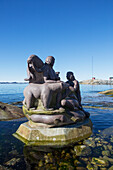 Grönland,Statue Arnakuagsak im Hafen,Nuuk