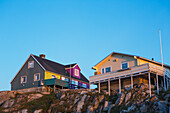Greenland,Unesco World Heritage Site,Ilulissat,Colorful houses