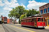 USA,Tennessee,Vintage streetcar,Memphis
