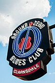 USA,Mississippi,Ground Zero Blues Club-Schild,Clarksdale