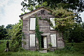USA,Mississippi,Abandoned house in ghost city of Rodney,Rodney
