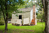 USA,Louisiana,Slave cabin in Oakley Plantation,Audubon State