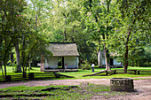 USA,Louisiana,Slave cabins in Oakley Plantation,Audubon State