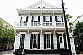 USA,Louisiana,Französisches Viertel,New Orleans,Vorderansicht eines traditionellen Hauses