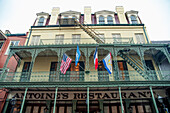 USA,Louisiana,French Quarter,New Orleans,Front view of restaurant in traditional style