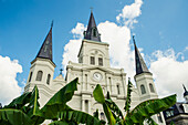 USA,Louisiana,Französisches Viertel,New Orleans,Blick auf die Kathedrale Saint Louis