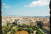 Spanien,Blick auf städtische Wohnhäuser,Barcelona